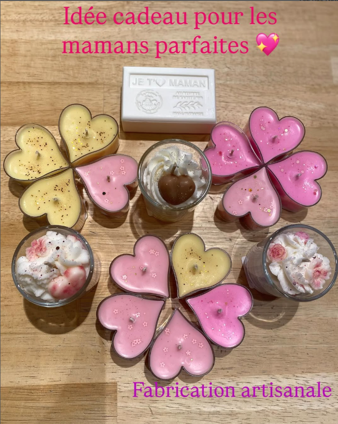 Bougies parfumées artisanales à offrir pour la fête des Mères à Villefranche-sur-Saône